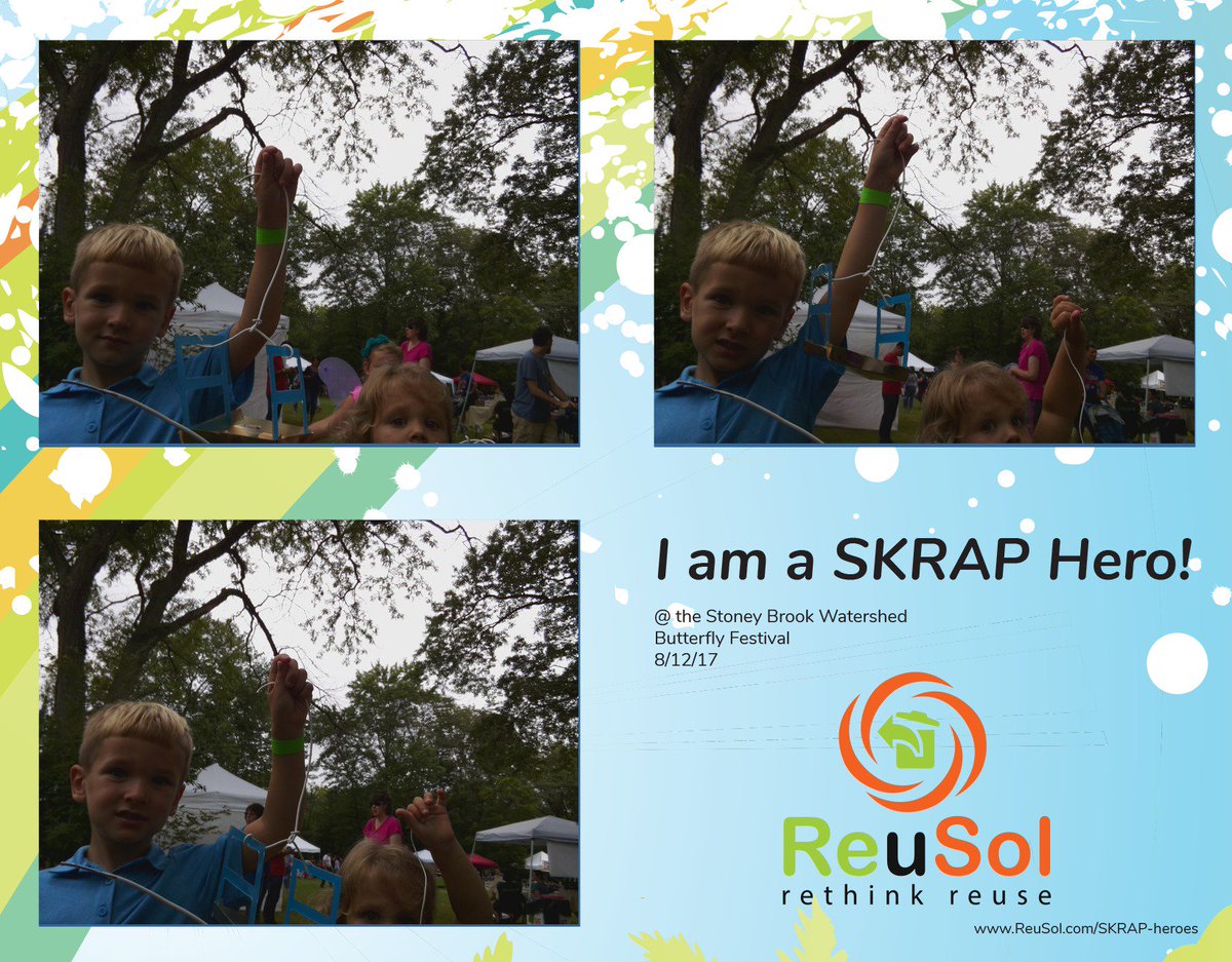 reusolscience's tweet photo. Having a blast at the butterfly festival at the @H20shed! #SKRAPheroes #BFLYFEST17 https://t.co/HsegeEe2Dr