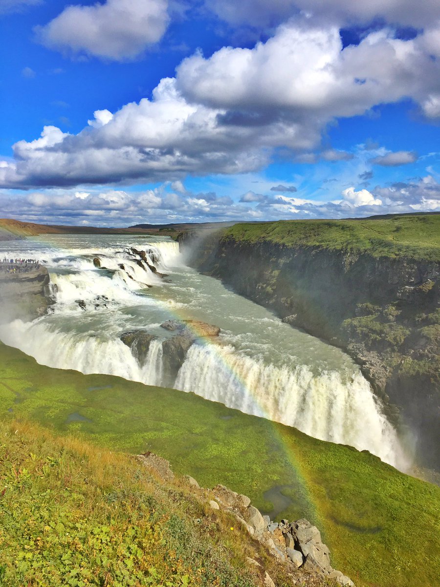 misskbanks's tweet image. Catching a rainbow #gullfosswaterfall    on my way around the Golden Circle #iceland #beautiful #nature 🌈