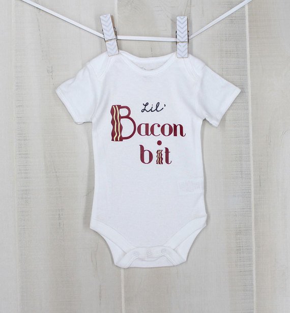 OYesYouPOP's tweet photo. Just listed! Little Bacon Bit Baby Onesie Unique Baby Food Costume Bacon Baby Personalized Baby Onesie by OyoPOP https://t.co/iBRsn6nDah https://t.co/KBx6r737Fq