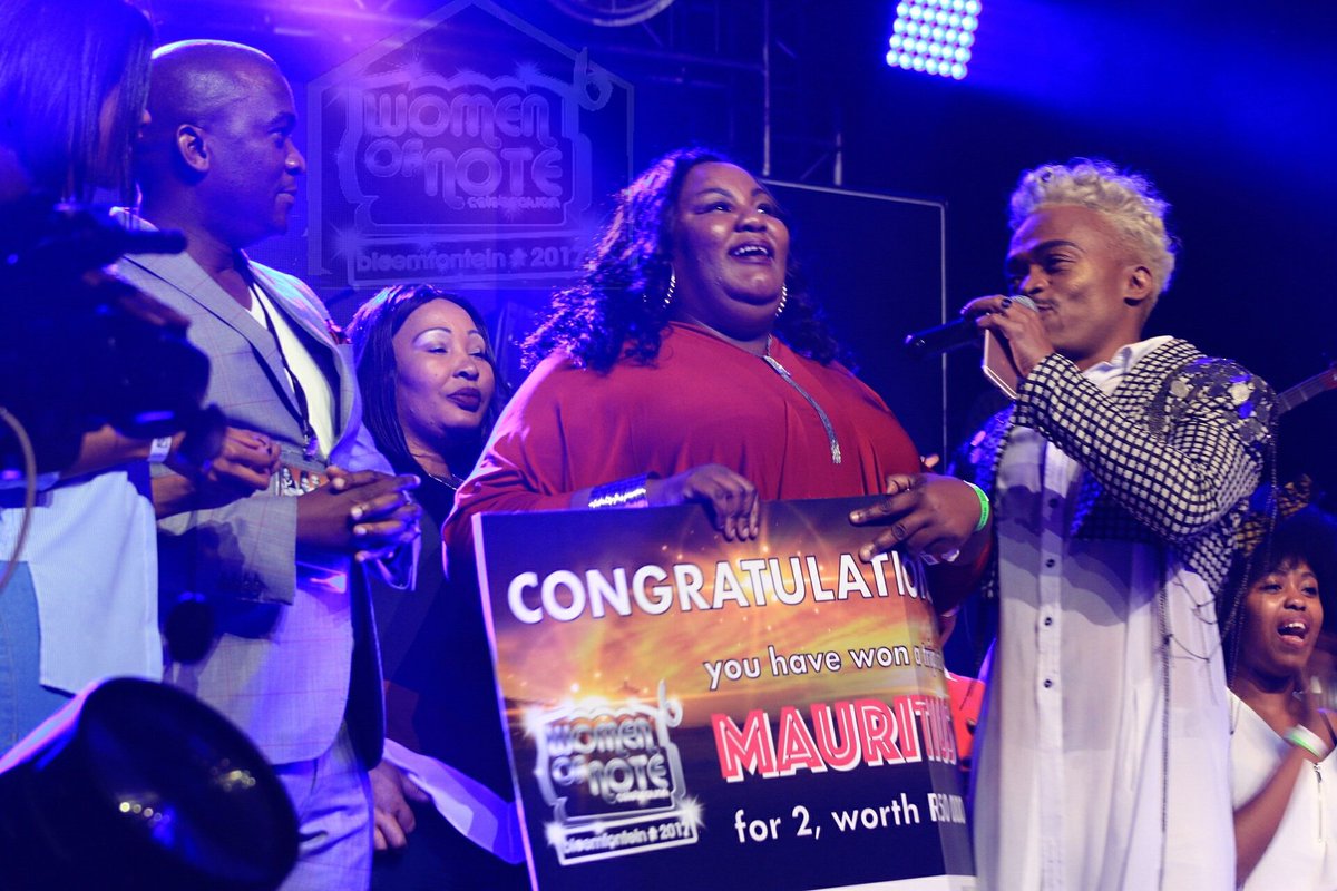 Ladies and Gentlemen the winner of the trip to Mauritius competition is Ms Gueneth Mokoena courtesy of #won17