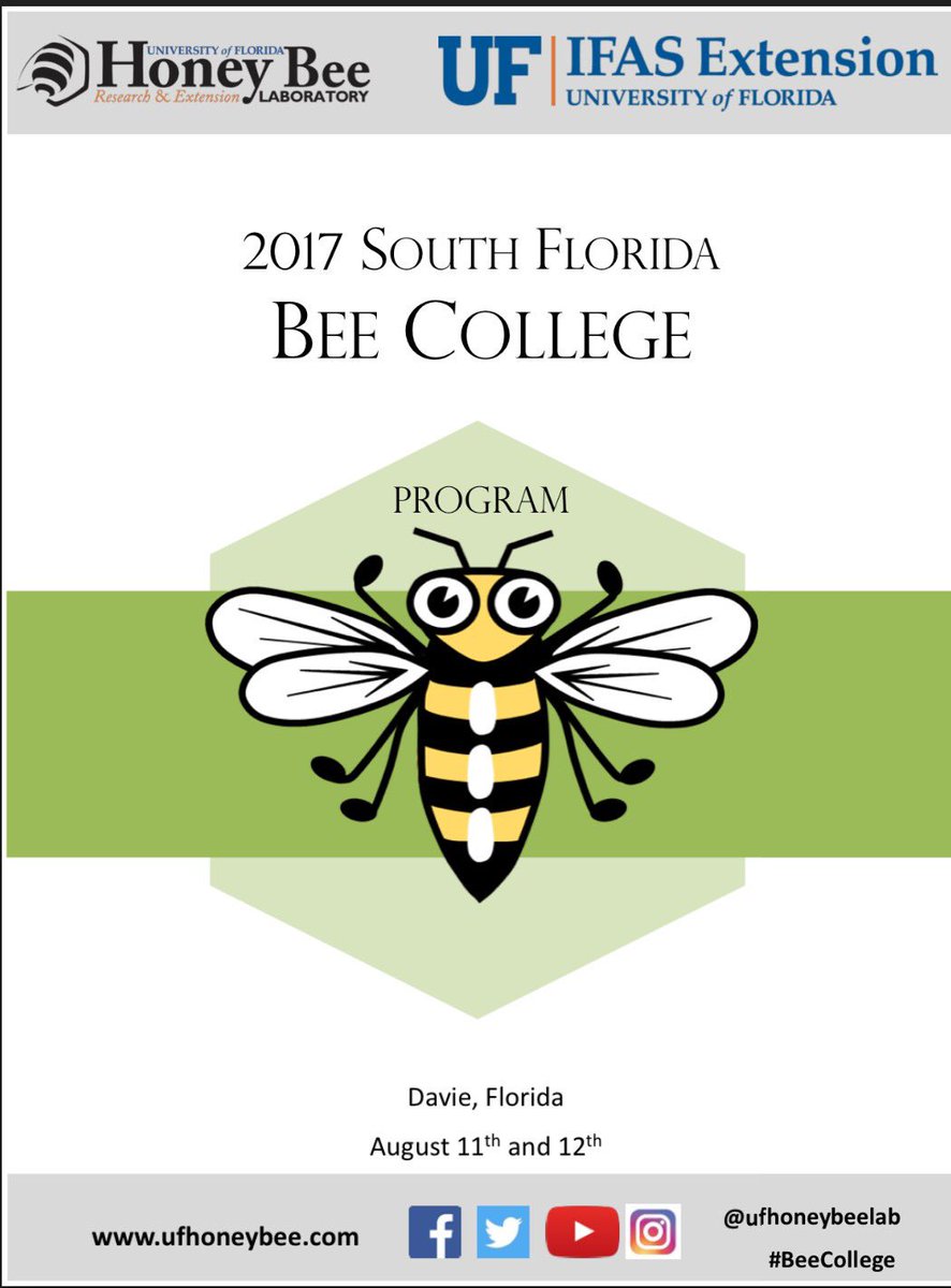 BeeFreeApiary's tweet image. Learned so much @UFhoneybeelab 2017 South Florida Bee College! #savethebees #beecollege #savethebeekeepers #ufhoneybeelab