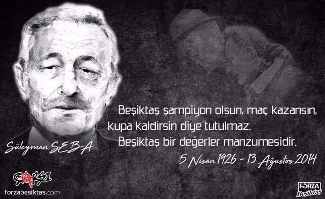 KapaliUstOrta's tweet photo. Beşiktaş şampiyon Olsun, maç kazansın, kupa kaldırsın diye tutulmaz #süleymanseba "Beşiktaşlılık, bir değerler manzumesidir." #SüleymanSeba https://t.co/zWn2kbPNye