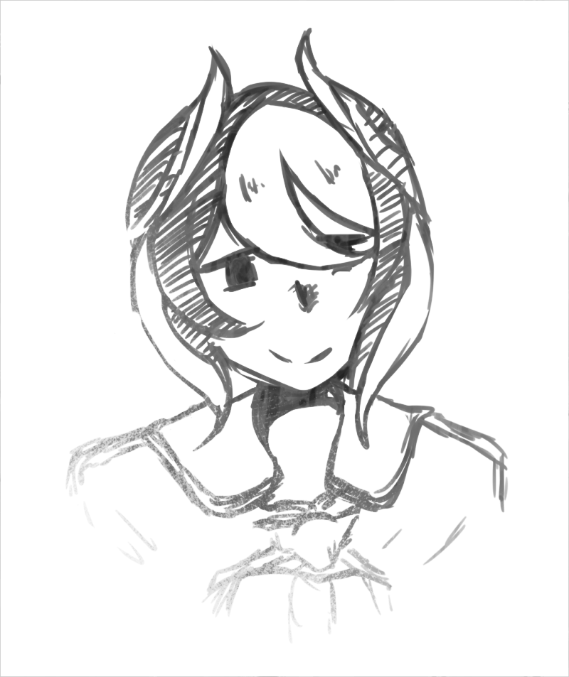 (made in abyss) quick sketch of my gf 