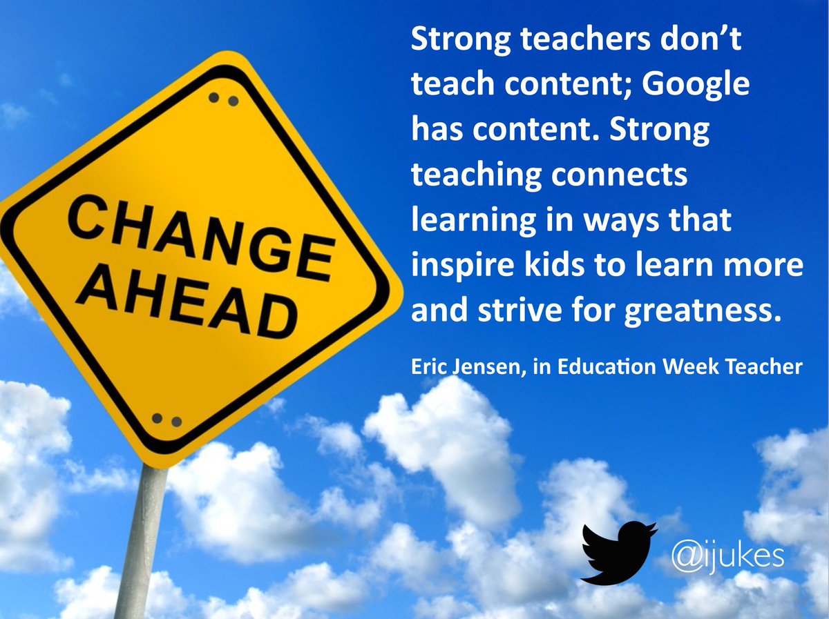 ijukes's tweet photo. Strong teachers don't teach content... https://t.co/Y1O5haEHsC