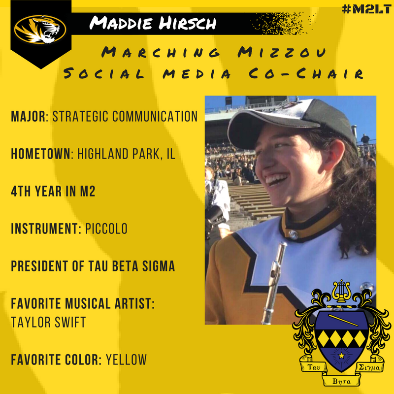 MarchingMizzou's tweet photo. Meet the rest of your 2017 Marching Mizzou Club Executive Board! #M2LT https://t.co/QltFh7NBQA