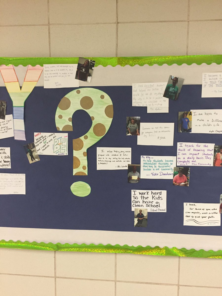 BryanBbryant's tweet photo. Mrs. Evan's board at BJHS reminding us of the power of "Our Why"... https://t.co/IMvaRI1OhC
