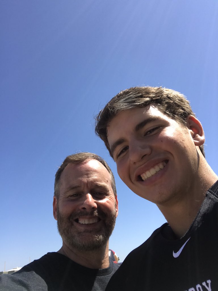 KevinKkiernan's tweet photo. Opening Day for Troy Football with Brenden!!!!  #heisabigguy. #Number81 https://t.co/jgTZtoGSau