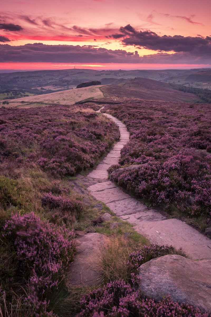 The Walk Home - Walking back to the car after a glorious sunset on The Roaches this week. #peakdistrict #staffordshire