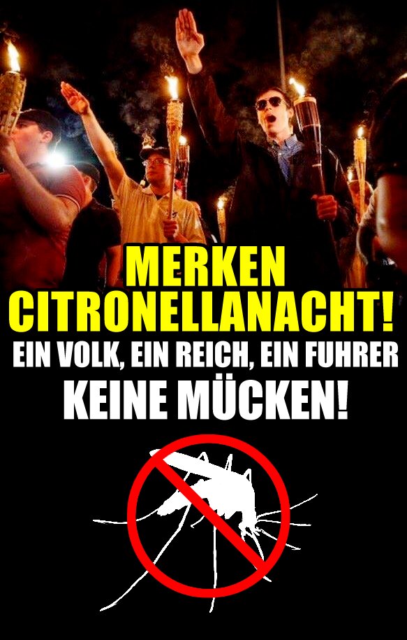 ronk's tweet photo. #Charlottesville #citronellanacht https://t.co/7wHcKN1oVd