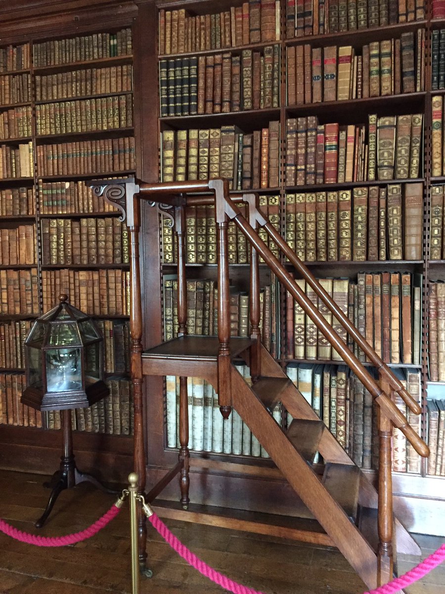 LissySimone's tweet photo. The #library at #DunhamMasseyHall 😍 @nationaltrust @DunhamMasseyNT #booklove #books #libraryladder https://t.co/M1DEKJC4mO