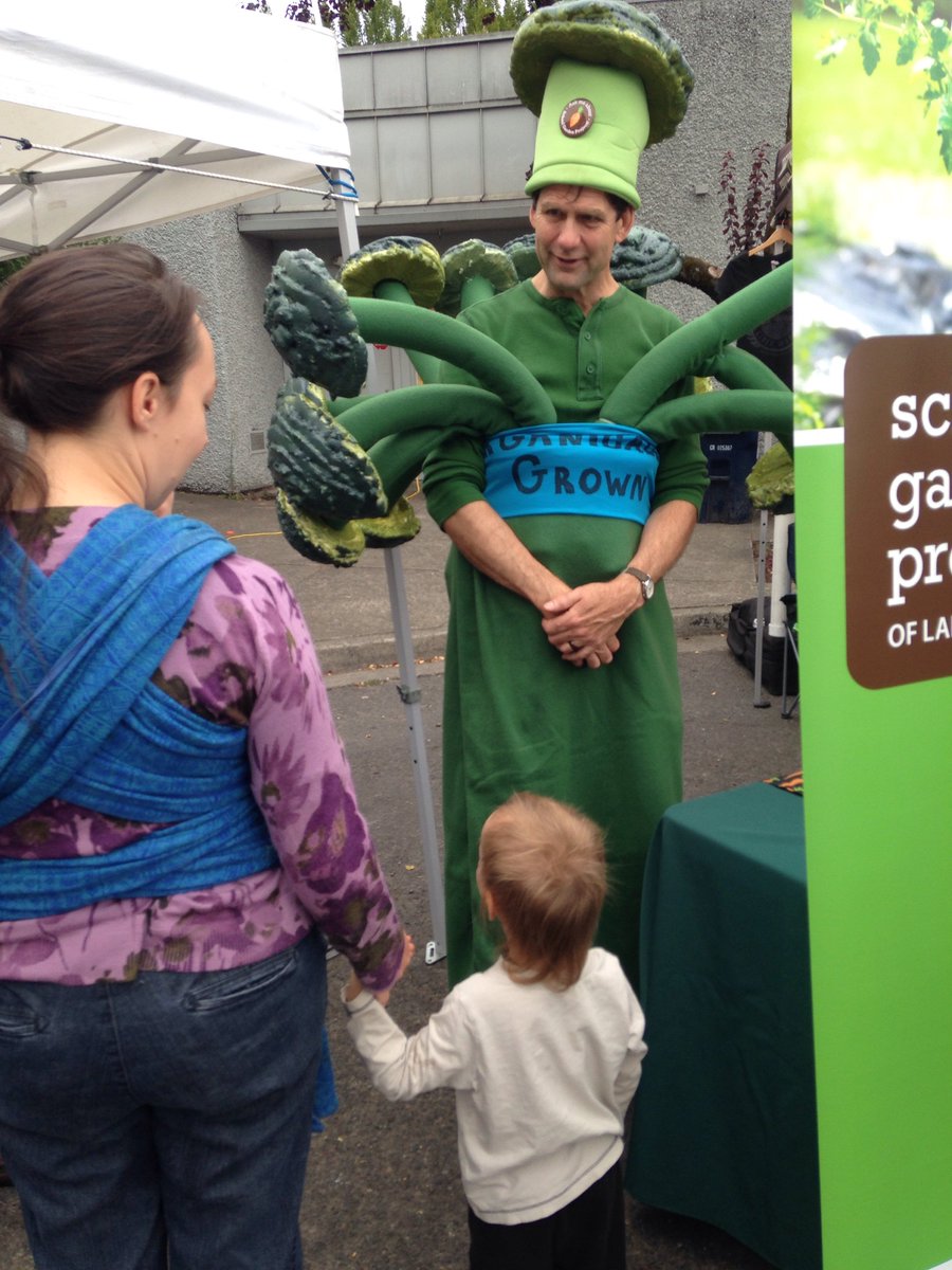 Have you ever wished that your produce could talk to you? Today’s your chance! <a href="/SchoolGardenPro/">School Garden</a> is at the market today with the Veggie Mob.