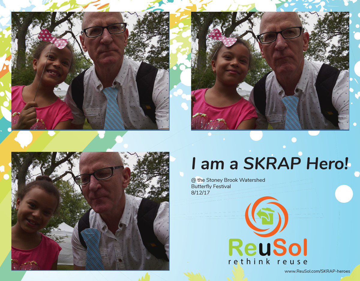 reusolscience's tweet photo. Having a blast at the butterfly festival at the @H20shed! #SKRAPheroes #BFLYFEST17 https://t.co/qZXzz5WKOw