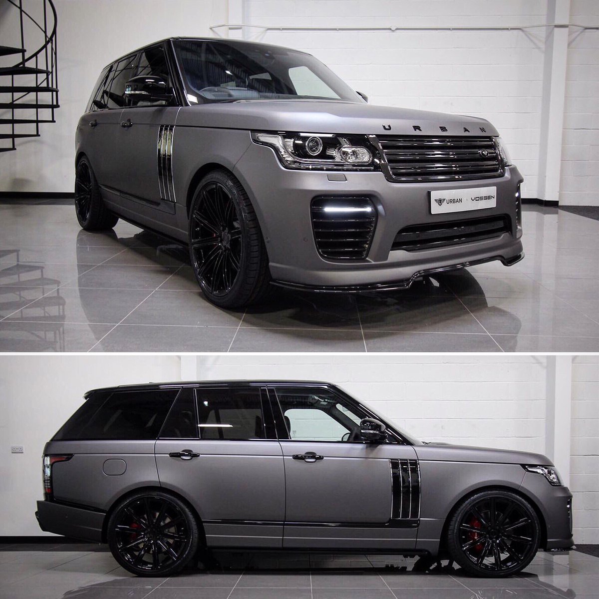 Flagship of all Flagships. Our full conversion, Matte Metallic Charcoal Wrap and Vossen 23" Forged wheels , all on 550HP of SV Autobiography