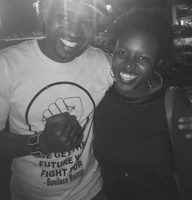 ingashian's tweet photo. @bonifacemwangi Kenyans do not deserve you. Such an honor exchanging opinions with you in person! https://t.co/ger4HBvCnX