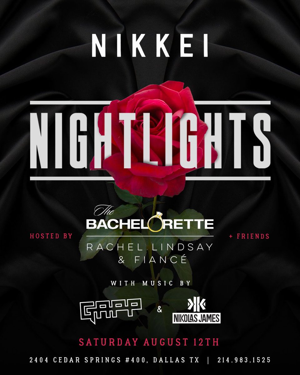DJNikolasJames's tweet photo. #AnotherOne @Nikkei_Dallas Tonight! https://t.co/FYjlG9Aska