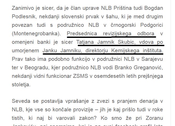 laurakriznik's tweet photo. @petra_jansa Kaj pa glavna revizorka NLB Priština, udova dr. Jamnika? #perice https://t.co/ysP3MpaNPx