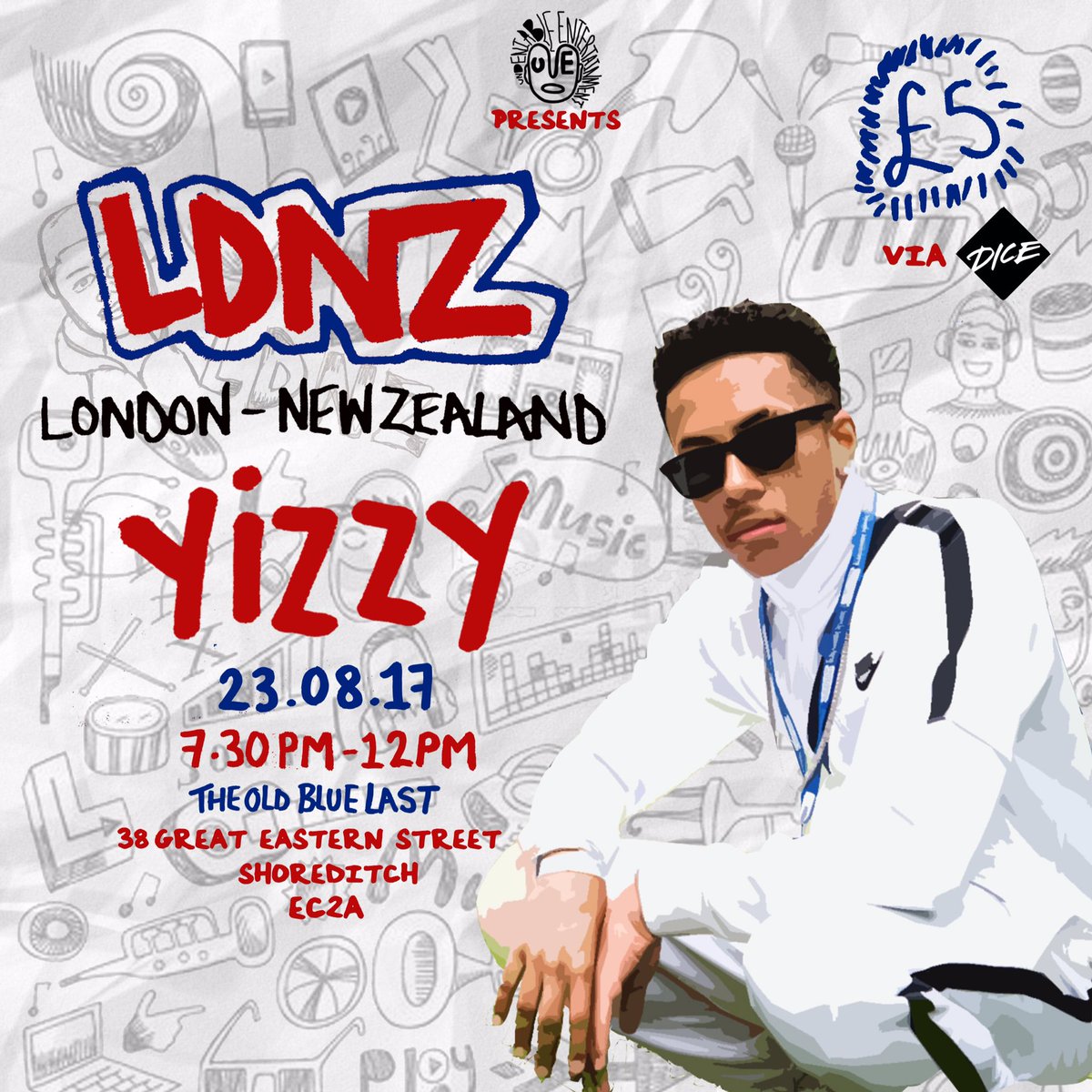 PLAYLDNZ's tweet photo. Fresh from his Mr.Kray release catch @Official_Yizzy down at #LDNZ 4
Tickets available via @dicefm
https://t.co/6z1seuu6Yc https://t.co/MlpYDNLqHP