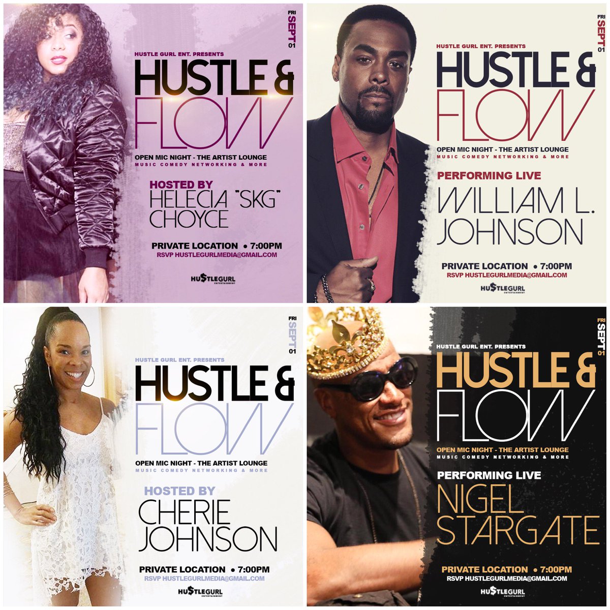 HeleciaC's tweet photo. 💋#LA HustleGurl Ent. Presents  Open Mic Night #HustleAndFlow - hosted by @bumpybarz @Cherie johnson @nigelstargate @williamljohnson https://t.co/TjMaTXaEFH