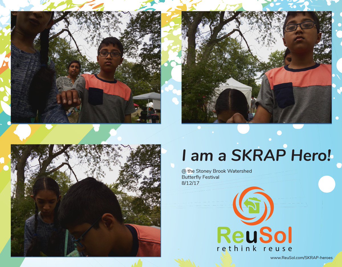 reusolscience's tweet photo. Having a blast at the butterfly festival at the @H20shed! #SKRAPheroes #BFLYFEST17 https://t.co/1K1VdoXPPF