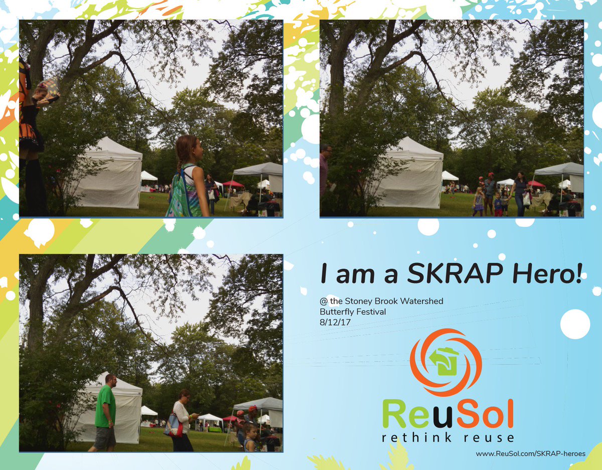 reusolscience's tweet photo. Having a blast at the butterfly festival at the @H20shed! #SKRAPheroes #BFLYFEST17 https://t.co/OnKpThIEaP