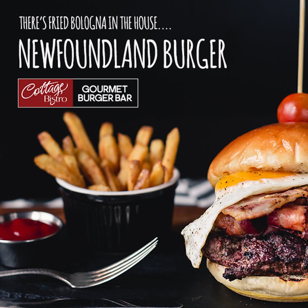 No really, do it for #Canada, #Foodies.  Come and try this #nfld burger before it disappears #Sunday.