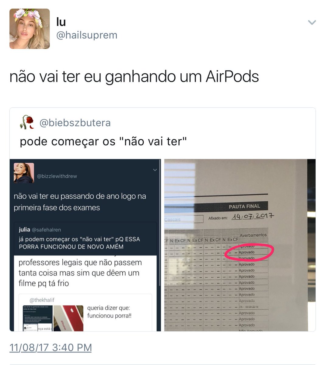 rhodebeauty's tweet photo. já pode começar os "nao vai ter" SOCORRO ESSA BAGAÇA FUNCIONA MESMO AAAAA https://t.co/6bWGrKU2EY