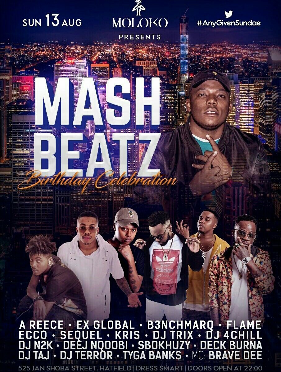 SabeloMkhiiiize's tweet photo. We end @MashBeatz birthday celebration with a bang 💥💥💥

Tomorrow at @MolokoPretoria 

Going off......!!

#TWC https://t.co/MexkPWpeQ3