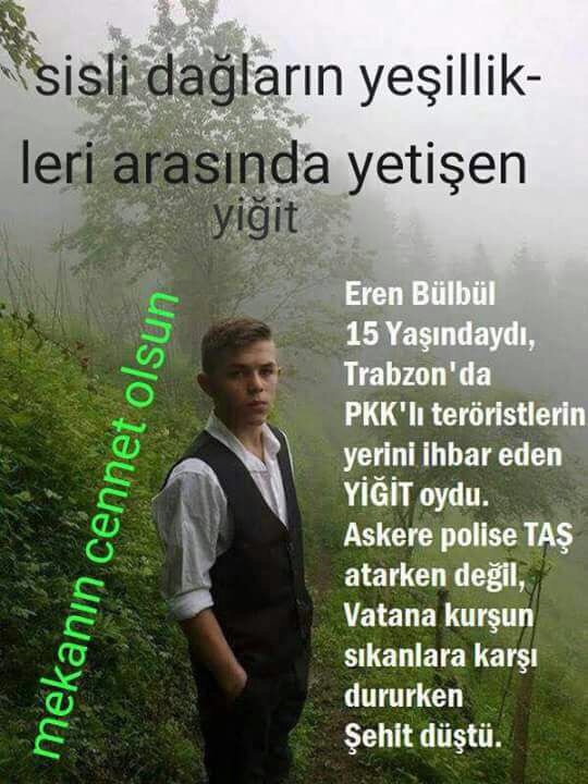 Erer kardeşim mekanın cennet olsun