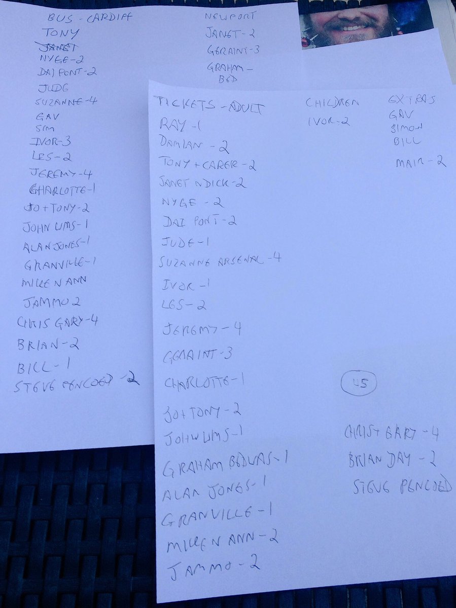GlamTravellers's tweet photo. A note 2 the uninitiated.These strange child like hieroglyphs means there's a @GlamCricket away trip around the corner! #buslist #ticketlist https://t.co/AtnMET2HxY