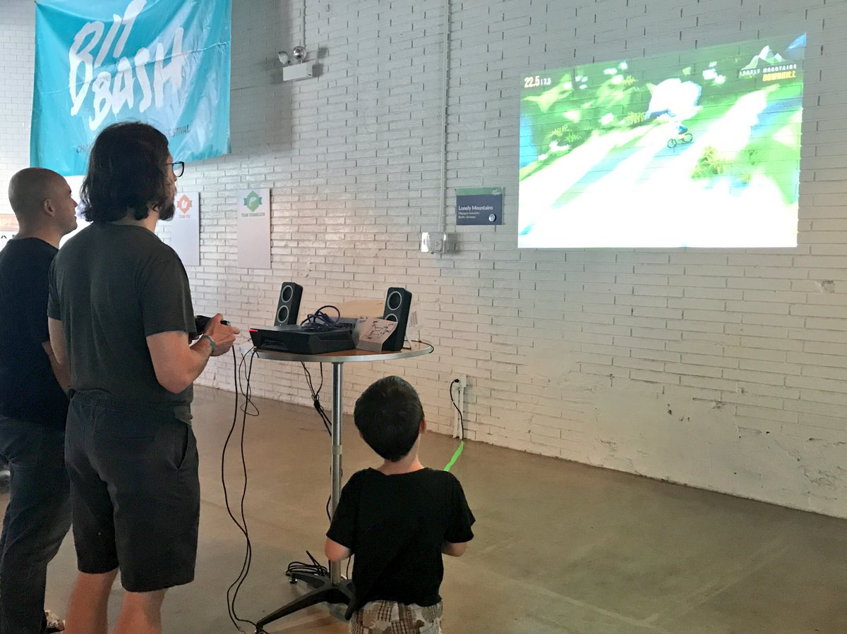 BitBashChicago's tweet photo. There is nothing cooler (in our opinion) than getting kids involved with videogames & interactive arts. We love Family Hour! #BitBash2017 https://t.co/cAsDNWW38Q