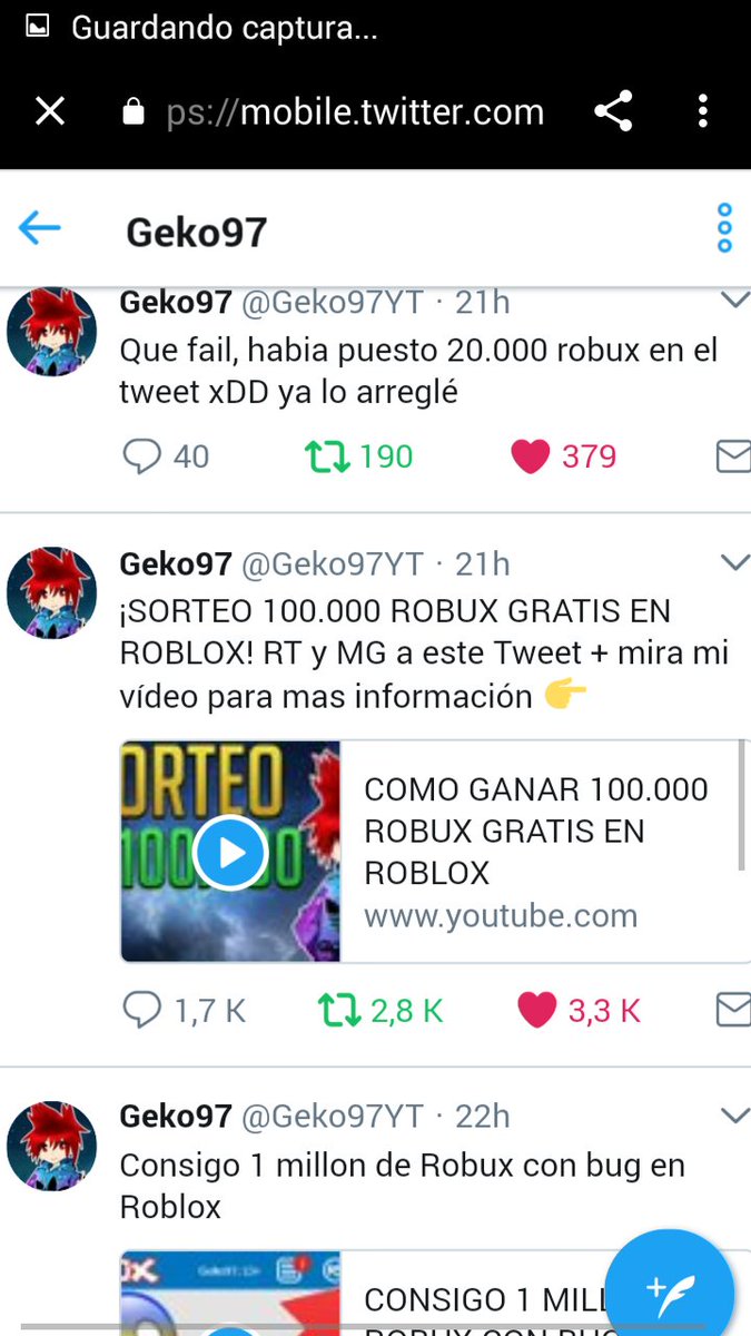 Sramvillano At Sramvillano Twitter - youtube geko97 como conseguir robux gratis bug