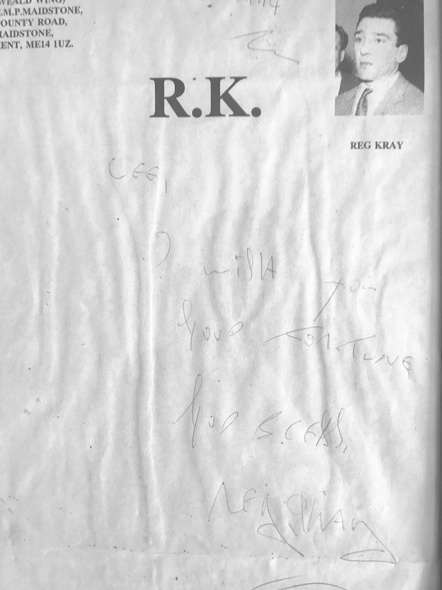 leesmith81's tweet photo. All my signed reg kray stuff back together. #prizepossesions #regkray https://t.co/63ltffOUaB