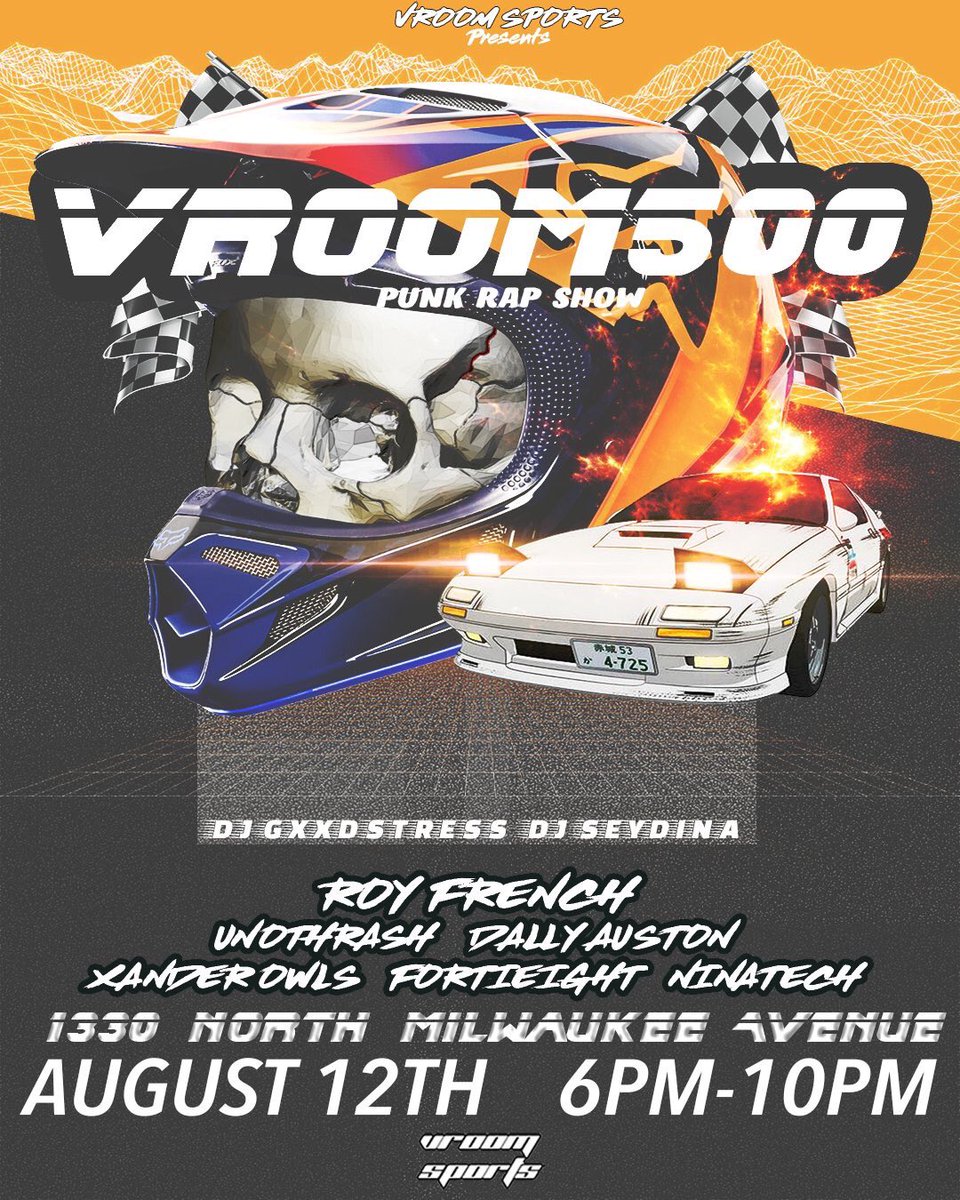 whoisfluffy's tweet photo. #vroom500 tonight, meet fashion designer, musician, artist @R0YFRENCH https://t.co/5MYiV2vfzO