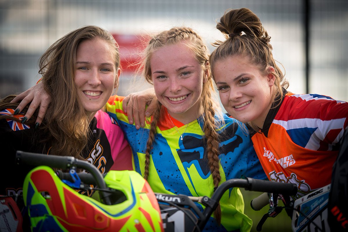 What an honour to see our World &amp; European junior BMX champs in action. Awesome riding girls <a href="/bethanyshriever/">Beth Shriever MBE</a> <a href="/Blainew7/">Blaine Ridge Davis </a> <a href="/alicecrackers/">Charlotte Green</a>