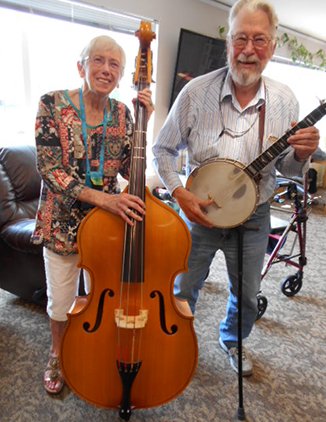 RadiantSrLiving's tweet photo. One of our residents, Shirley, wanted to play bass so she taught herself. She is now an accomplished player. #successatanyage #seniorsuccess https://t.co/JSnjJyQJGJ