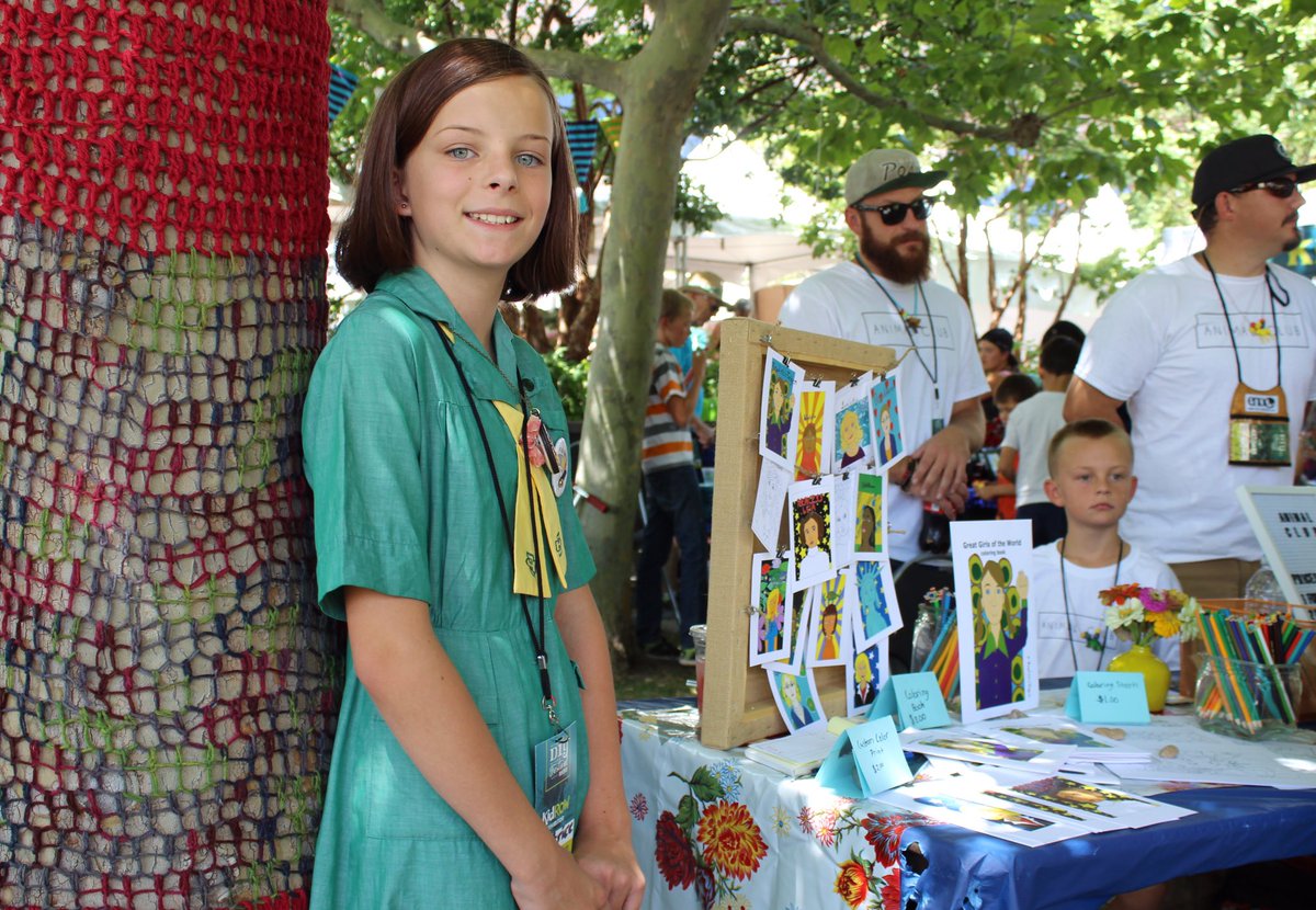 Have you stopped at Kid Row yet? Make a pit stop in the kids area by 4pm and view the amazing wears these talented artisans have created!