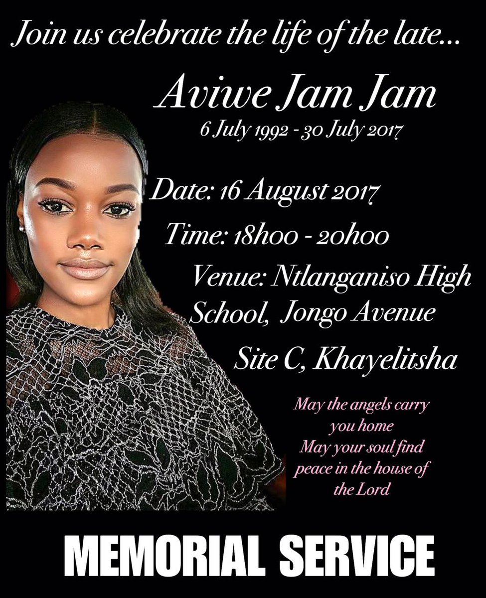 Makhumalo_Nolly's tweet photo. #RIPAviwe please come as we remember our own. #NoToViolenceAgainstWomen #aviwejamjam https://t.co/gDb22xpi5H