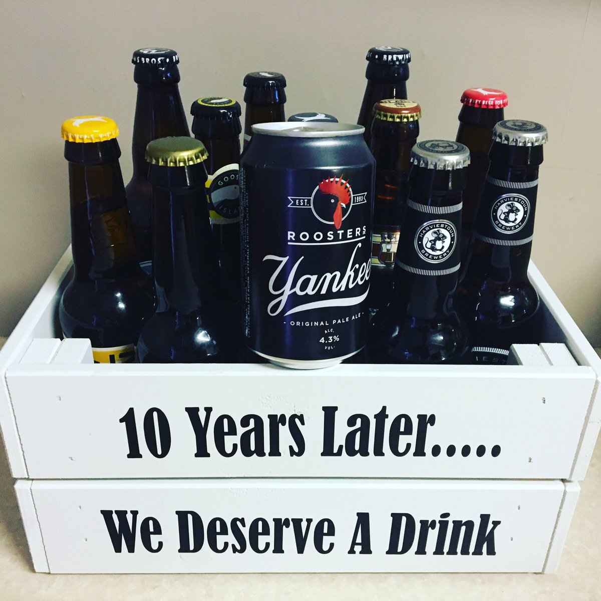 TheDirtyHallion's tweet photo. My big sis gave me this for myself and Mrs Hallion's wedding anniversary. #beer #instabeer #craftstuff #sisters #anniversary https://t.co/qP6DSg5hwN