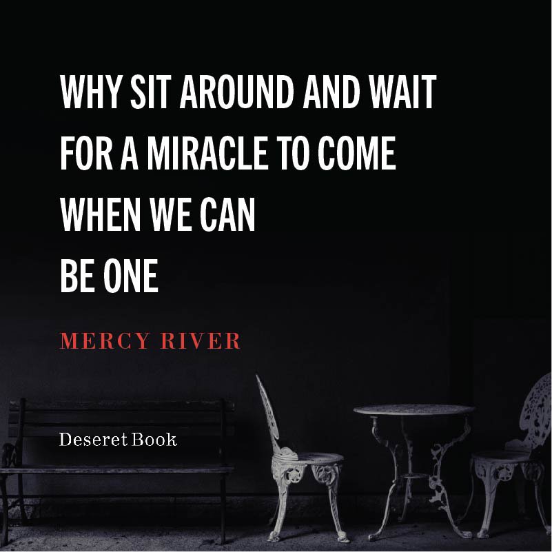 DeseretBook's tweet photo. "Why sit around and wait for a miracle to come when we can be one?" 

Purchase or download @Mercy_River's latest album #StepForward https://t.co/NlIaRYj38f