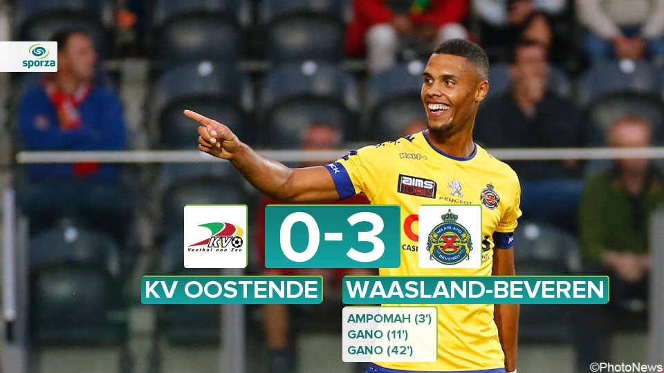 sporza's tweet photo. Revelatie @WaaslandBeveren geeft @kvoostende een 3e uppercut op een rij. @zinhogano
scoort 2 keer.
https://t.co/iKkMGtVX8y #kvowbe https://t.co/z3NCT26gkj
