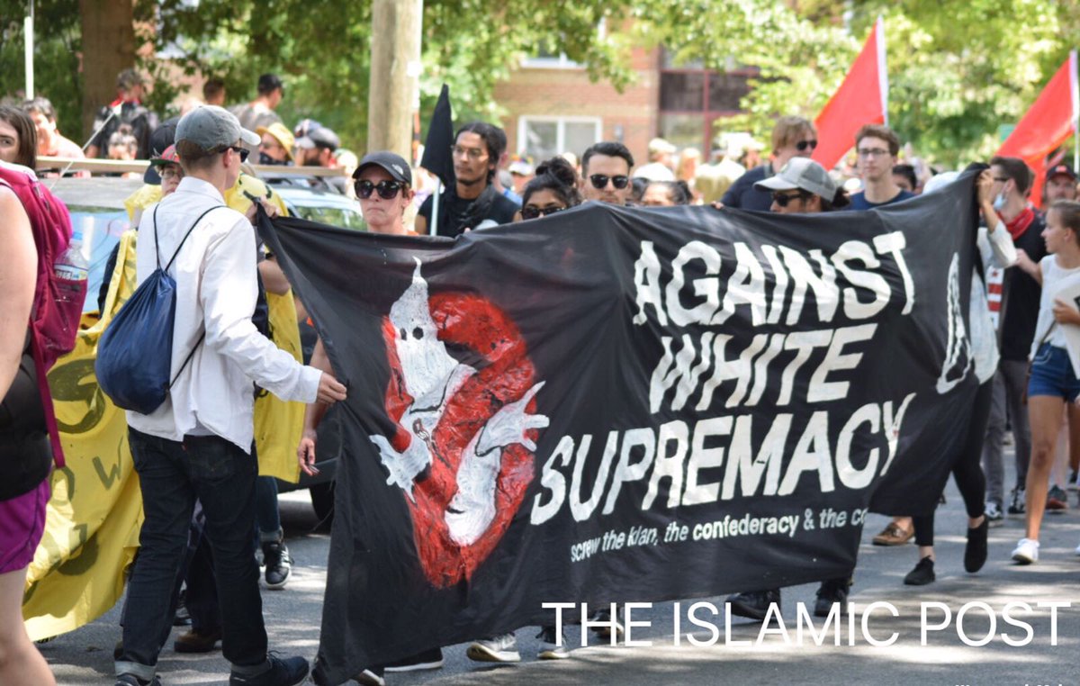 TMOAmerica's tweet photo. Courtesy @IslamicPost coverage of #Charlottesville protests. On FB at https://t.co/v4yiznNxXs https://t.co/zfOJgRadnD