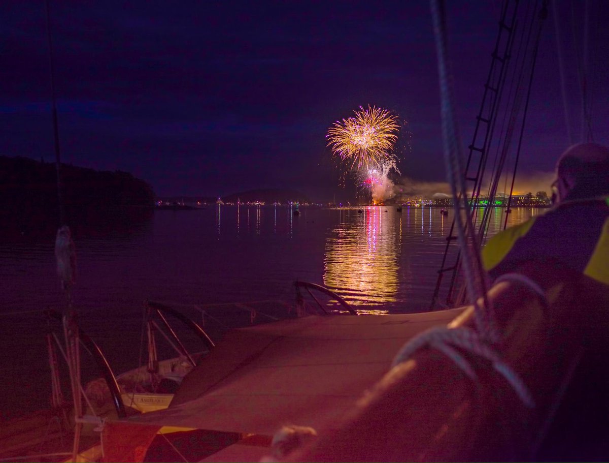 Bar Harbor Fireworks aboard Windjammer Angelique