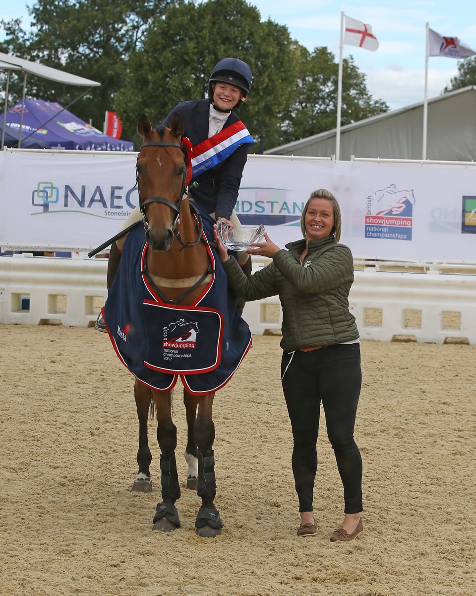 BritShowjumping's tweet photo. Rosie Till and Pete the Pastor have been crowned the @RoRlatest National Club Champions 2017 @bsncstoneleigh! https://t.co/xzfVKPsxs7 https://t.co/tzPZ5COppN