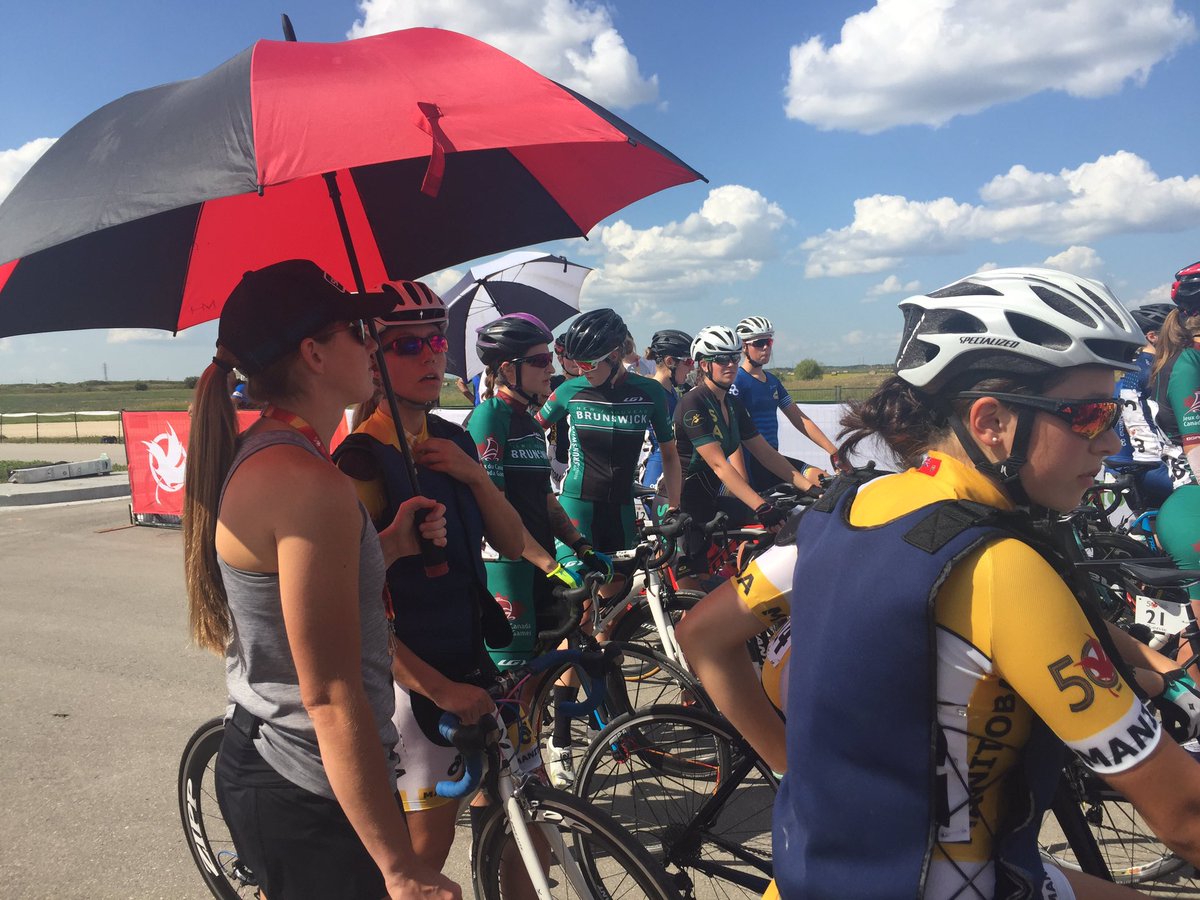 Start about to begin at red river @Team_EquipeNB <a href="/VeloNB/">Velo NB</a> #CGCycling #teamnb #JCG2017