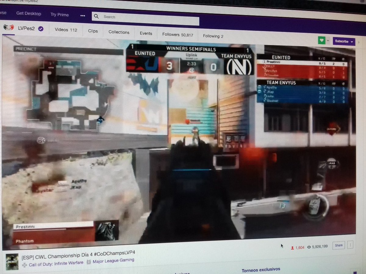 marclpzz7's tweet photo. Cod is life! Me flipan demasiado estos partidos y además con estos pedazo de casters❤ #CoDChampsLVP4 https://t.co/qrbUAyce5a