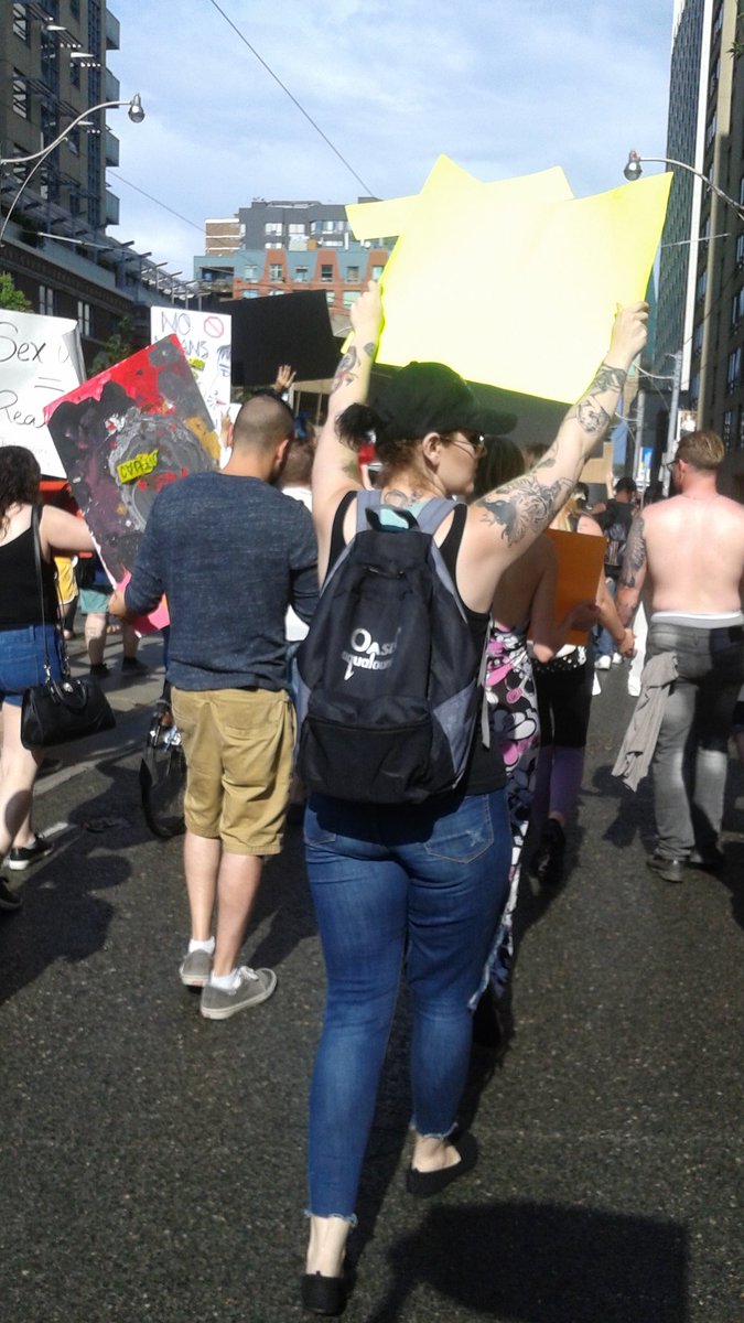 aquaflirts's tweet image. We March @SlutWalkTO right now @Oasis231mutual