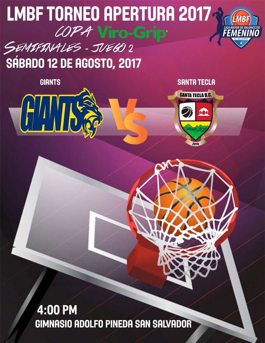 🚨 A MINUTOS 🚨
DE CONOCER AL PRIMER FINALISTA 
🏀 <a href="/SantaTeclaBC/">Santa Tecla BC</a> vs <a href="/ES_GIANTS/">Giants BKB Club ES</a> 
🏟 Gim. Nac. Adolfo Pineda
📺 <a href="/TigoSports_SV/">Tigo Sports</a>