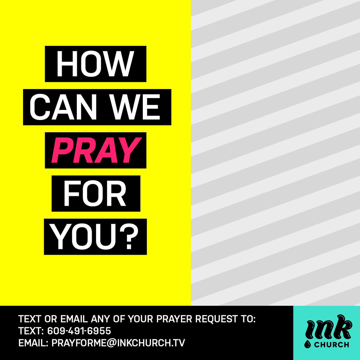 influencepstr's tweet photo. We would be honored to serve you by praying for you. Feel free to email, text, or simply give us a call. #inkchurch #lovebrigade https://t.co/0lKcAUxItB