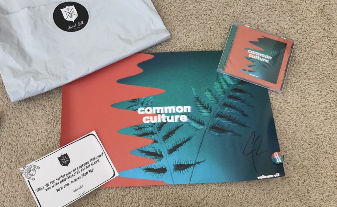 heardwell's tweet photo. Here we go! RT, tag a friend &amp; like for a chance to win a signed @commonculture VII bundle! Good luck and have a great weekend! 😌 https://t.co/Odw79BDWXe