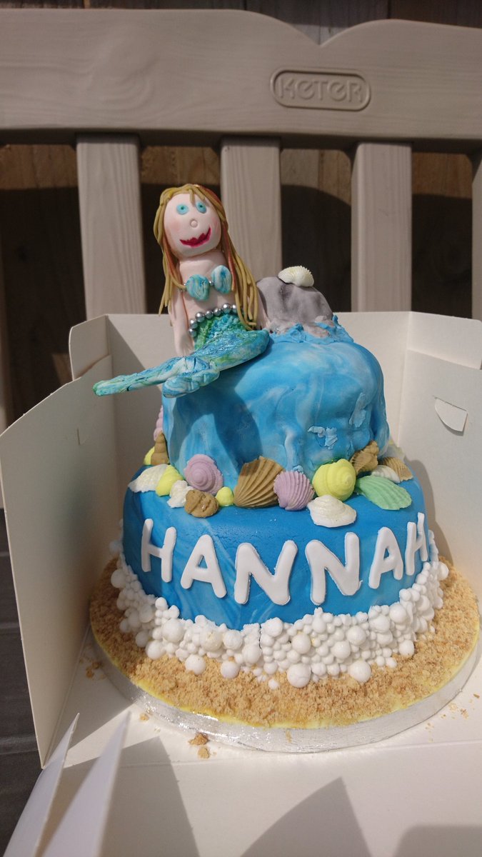 Mermaid cake. Edible sand. Edible topper. Edible everything! #happybirthday